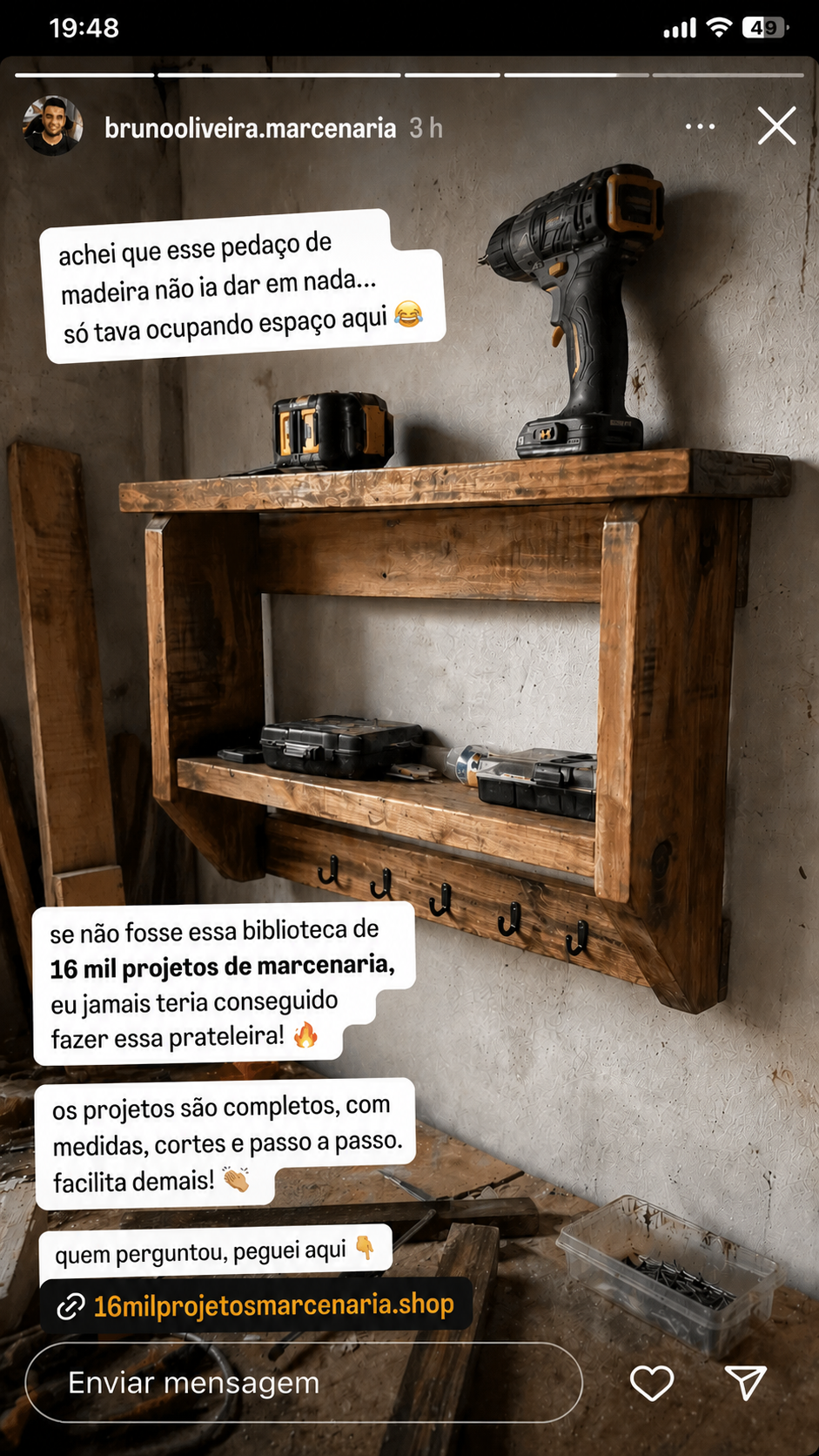 Depoimento de marceneiro